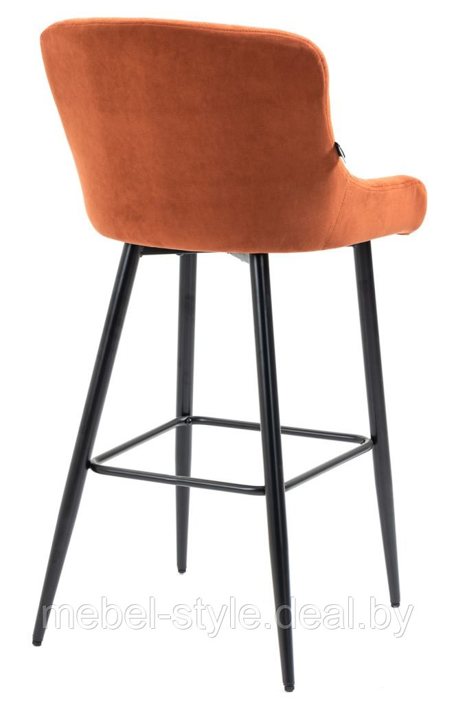 Барный стул НИКО высокий блек для бара и кафе NICO Hoker Black в ткани - фото 9 - id-p211264960