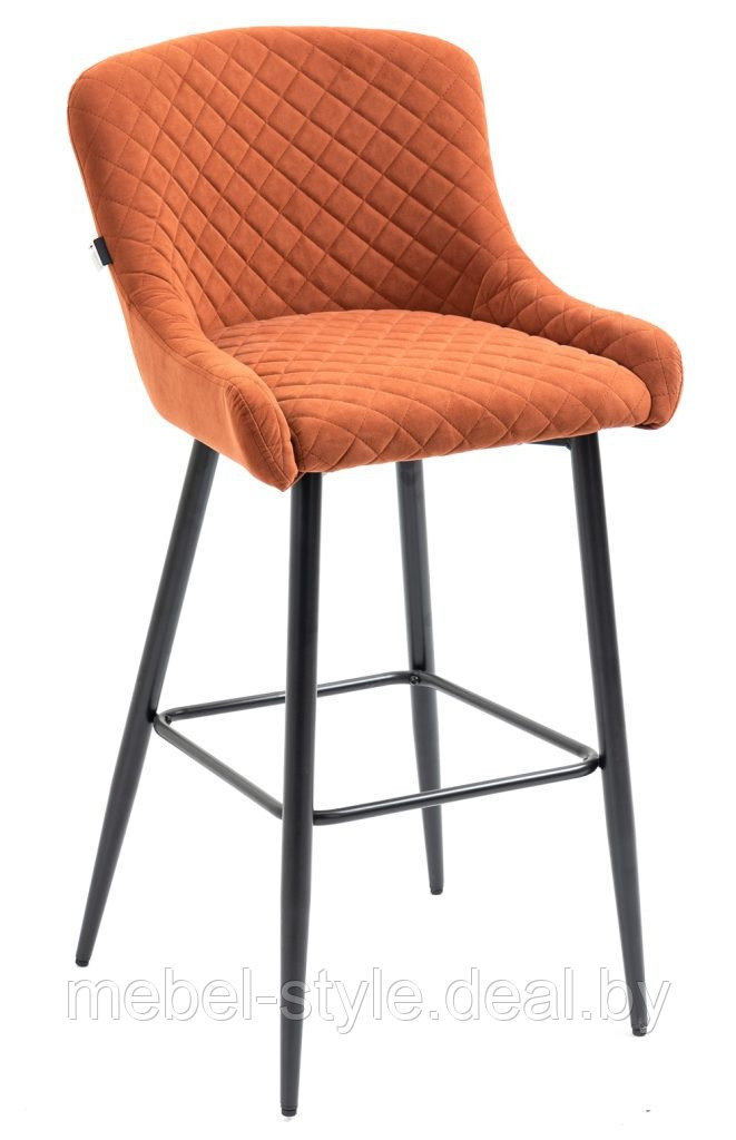 Барный стул СИГНАЛ высокий блек для бара и кафе SIGNAL Hoker Black в ткани - фото 10 - id-p211264972