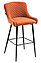 Барный стул СИГНАЛ высокий блек для бара и кафе SIGNAL Hoker Black в ткани, фото 10