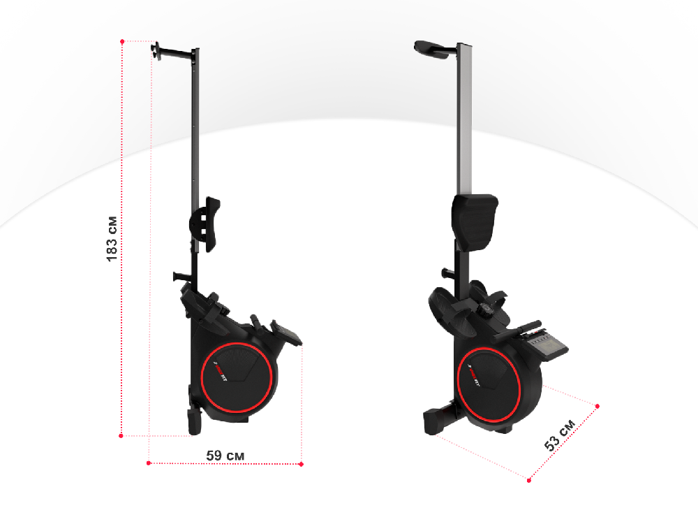 Гребной тренажер UNIX Fit Techno Rower 410 - фото 7 - id-p211264449