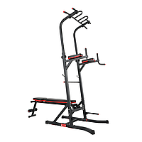 Турник-пресс-брусья со скамьей UNIX Fit POWER TOWER 150P