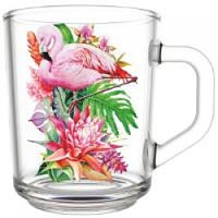 Кружка для чая 200мл. арт.дек-335-д-5 фламинго в тропиках