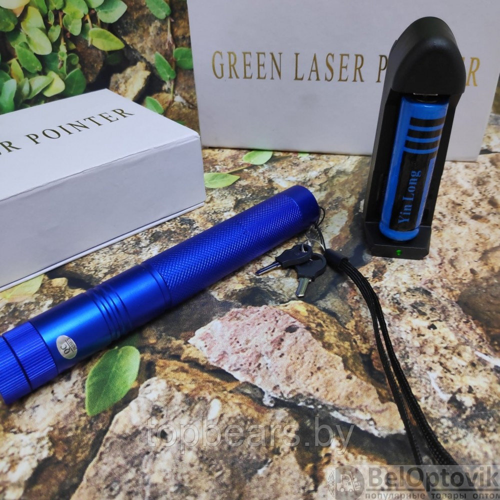 Лазерная указка Green Laser Pointer 303 с ключом YYC-303 - фото 7 - id-p196969661