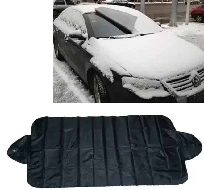 Защитный 2-сторонний чехол на магнитах на лобовое стекло Winter Windshield Cover 140 х 70 см (размер L) - фото 8 - id-p211265000