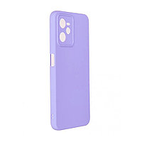 Soft-touch бампер Silicone Cover для Realme C35 фиалковый с закрытым низом