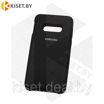 Soft-touch бампер Silicone Cover для Samsung Galaxy S10e (G970) черный