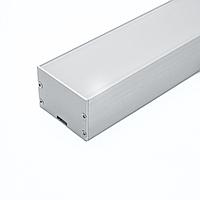 Профиль алюминиевый накладной серебро CAB257 для светодиодной ленты 2000*50*35мм