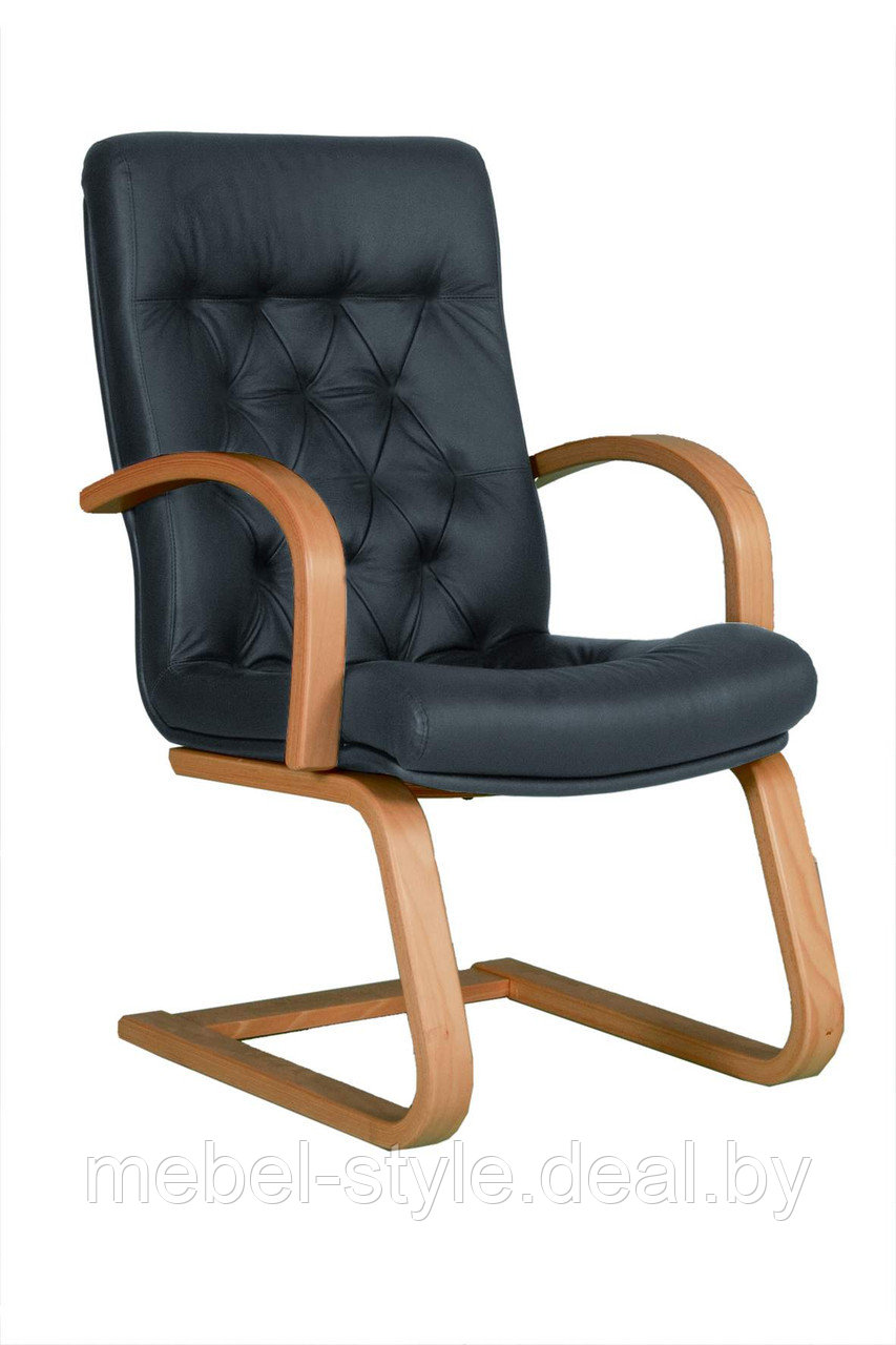Кресло МАНАКО экстра в натуральной коже , Monaco Extra WOOD для дома и офиса - фото 7 - id-p211269701