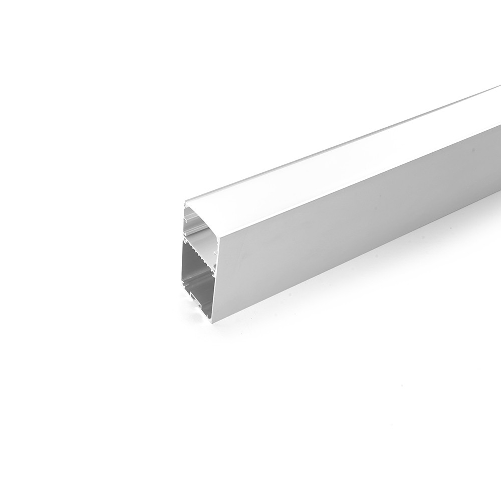 Профиль алюминиевый накладной/подвесной с отсеком для БП серебро CAB267 для светодиодной ленты 2000*36*67мм - фото 4 - id-p211269762