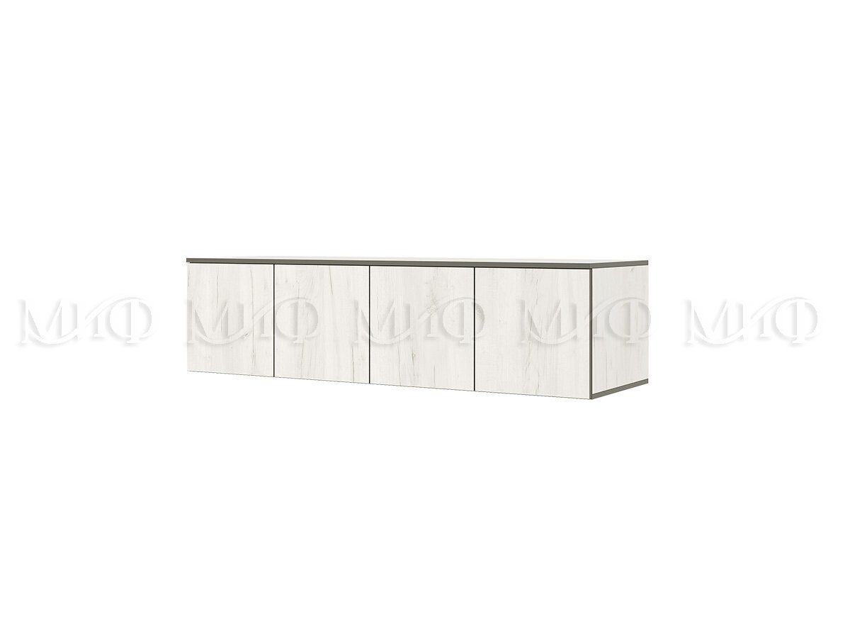 Шкаф 4-х створчатый Норд с антресолью (1600) - Дуб крафт белый (МИФ) - фото 3 - id-p211269990