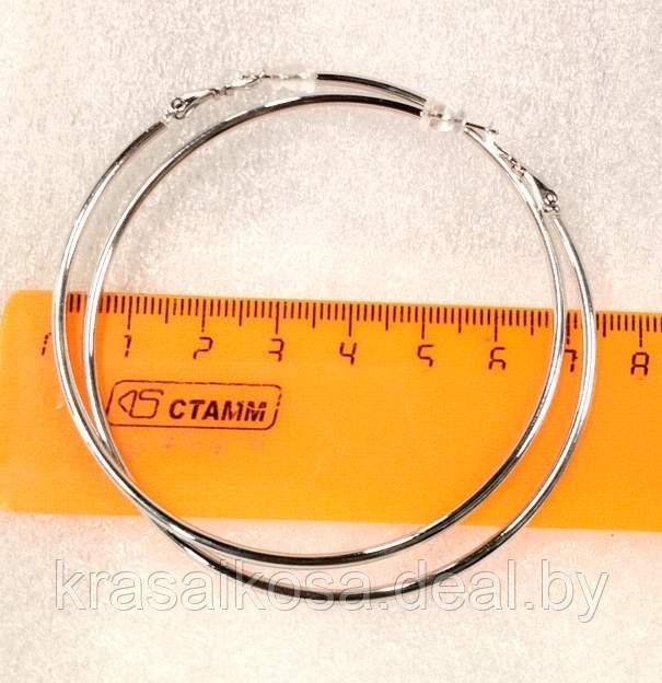 Серьги кольца Xuping Ксюпинг 7 см - фото 1 - id-p143597486
