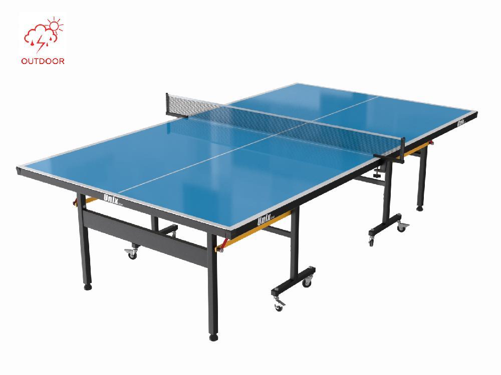 Всепогодный теннисный стол UNIX Line outdoor 6mm (Синий) - фото 1 - id-p211264437