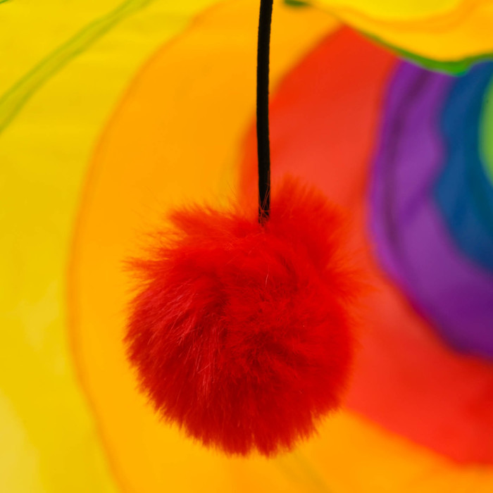 Туннель для кошек с игрушкой, 120 х 25 см, разноцветный - фото 6 - id-p211270755