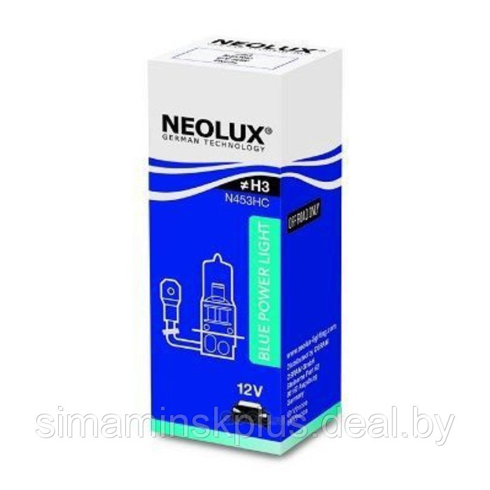 Лампа автомобильная NEOLUX, H3, 12 В, 80 Вт, N453HC - фото 1 - id-p211270435