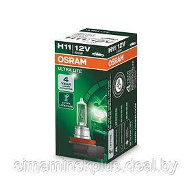 Лампа автомобильная Osram H11 55 PGJ19-2 ULTRA LIFE 12V, 64211ULT