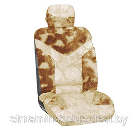 Чехлы сиденья Skyway ARCTIC, искусственный мех, 2 предмета, коричневый