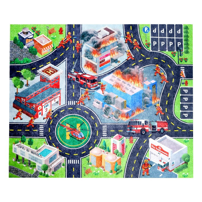 Игровой набор «Город», с ковриком и машинкой - фото 3 - id-p211274558