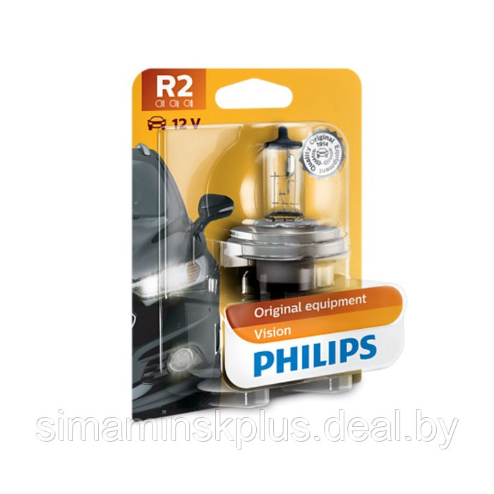 Лампа автомобильная Philips Visio, HR2, 12 В, 45/40 Вт, 12475B1 - фото 1 - id-p211270607