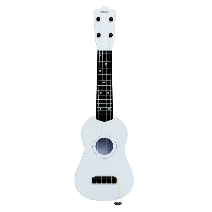 Игрушка музыкальная - гитара «Стиль», 4 струны, 57 см., цвет белый - фото 1 - id-p211274002