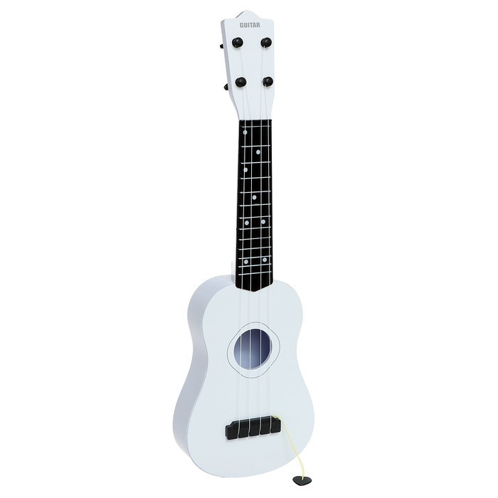 Игрушка музыкальная - гитара «Стиль», 4 струны, 57 см., цвет белый - фото 2 - id-p211274002