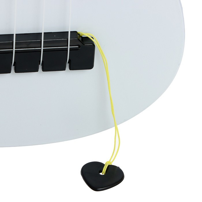 Игрушка музыкальная - гитара «Стиль», 4 струны, 57 см., цвет белый - фото 4 - id-p211274002