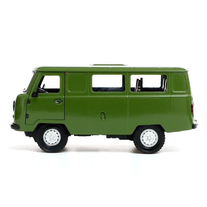 Машина металлическая «УАЗ 3962», инерция, 1:24, свет и звук, цвет зелёный - фото 2 - id-p211273522