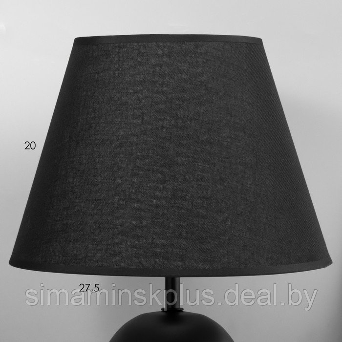 Настольная лампа "Бирма" E14 40Вт черный 27х27х42 см - фото 3 - id-p211276225