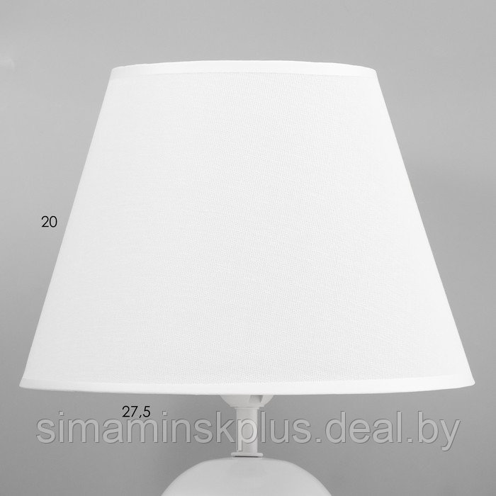 Настольная лампа "Лофт" E27 40Вт белый 22х22х41 см - фото 3 - id-p211276231