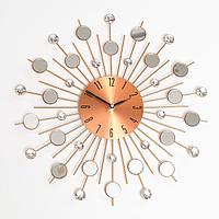 Часы настенные, серия: Ажур, "Палекка", плавный ход, d-40 см, циферблат 13 см