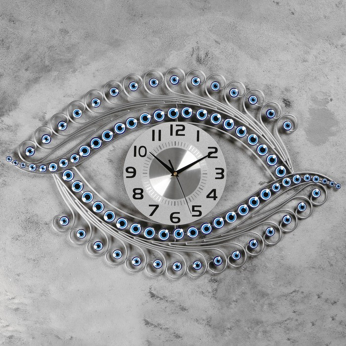 Часы настенные, серия: Ажур, "Майен", плавный ход, d-22 см, 48 х 70.5 см - фото 1 - id-p211275660