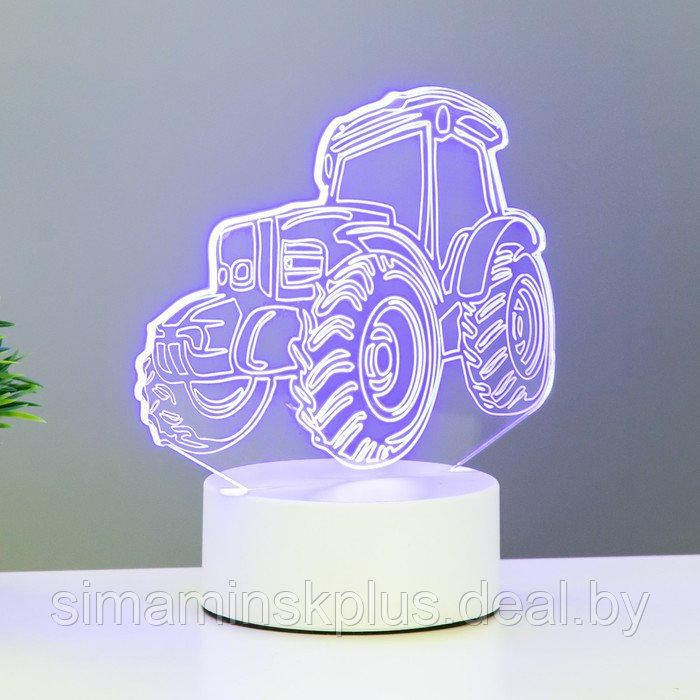 Светильник "Трактор" LED белый от сети 9,5х16х17,5 см - фото 2 - id-p211275872