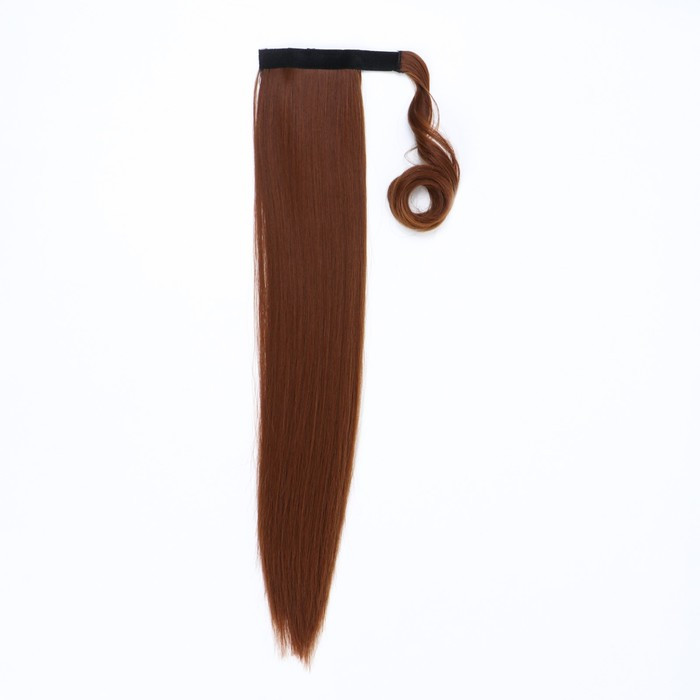 Хвост накладной, прямой волос, на резинке, 60 см, 100 гр, цвет светло-русый(#SHT30A) - фото 3 - id-p211276575