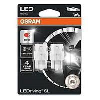 Лампа Osram W21/5W 12 В, LED (W3x16q) 1.7W Red LEDriving SL, блистер 2 шт 7515DRP-02B