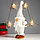 Кукла интерьерная "Дед Мороз в белоснежном кафтане, колпаке с бомбошкой" 32х14х9 см, фото 3