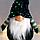 Кукла интерьерная "Дед Мороз в зелёном колпаке с пайетками" 33х9х14 см, фото 5