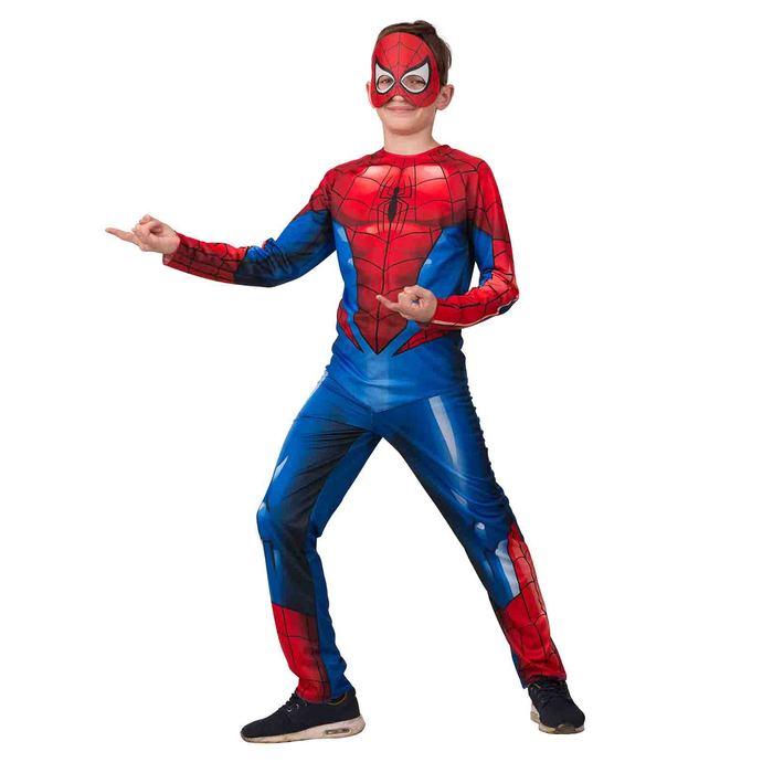 Карнавальный костюм «Человек-паук», куртка, брюки, маска, р. 30, рост 116 см - фото 1 - id-p211276634