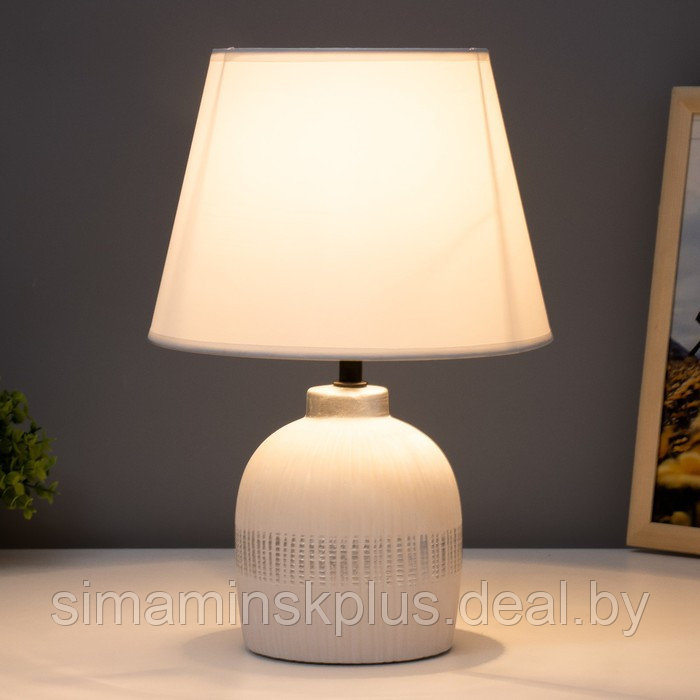 Настольная лампа "Корсика" Е14 40Вт белый 22,5х22,5х33см - фото 2 - id-p211276089