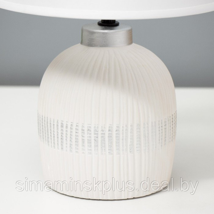 Настольная лампа "Корсика" Е14 40Вт белый 22,5х22,5х33см - фото 5 - id-p211276089