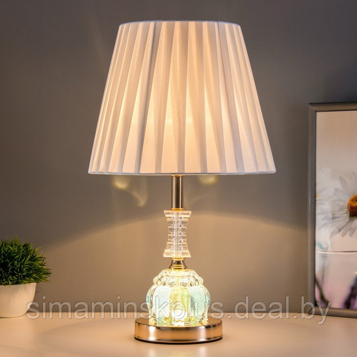 Лампа настольная с подсветкой "Супремо" 1x60Вт E27 серый 25х25х40см - фото 2 - id-p211276113