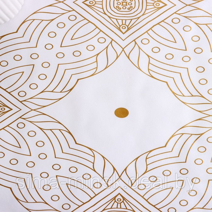 Клеёнка столовая на нетканой основе Доляна "Авангард", ширина 137 см, рулон 20 м, цвет белый 96278 - фото 3 - id-p211277960
