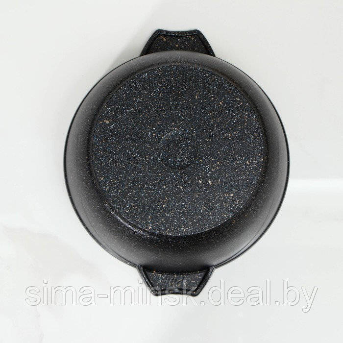 Кастрюля «Гранит Star», 4 л, стеклянная крышка, антипригарное покрытие, цвет чёрный - фото 3 - id-p211278023