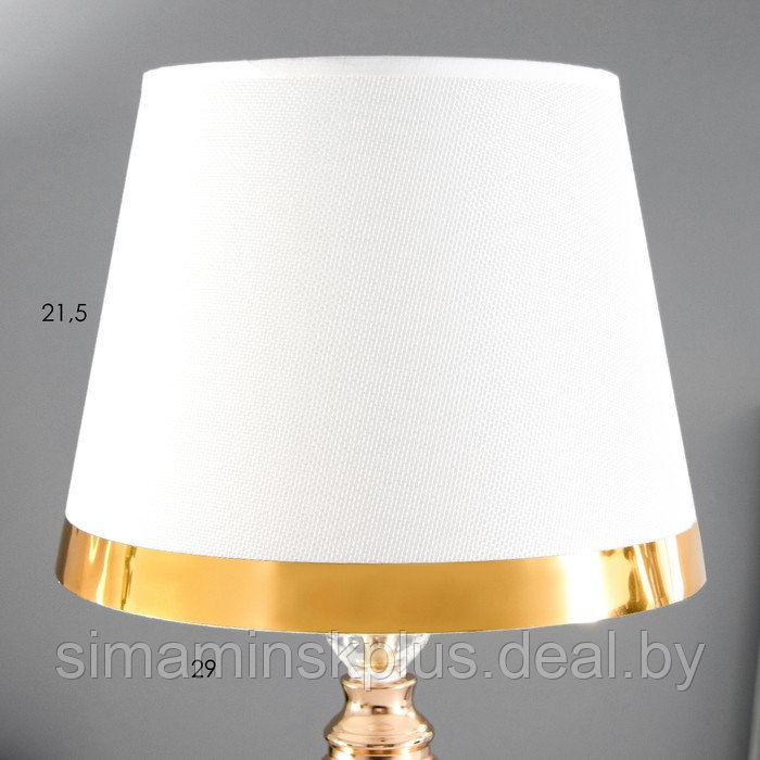 Лампа настольная с подсветкой "Муза" 1x60Вт E27 золото 28х28х45 см - фото 5 - id-p211276202