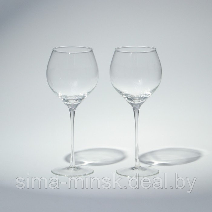 Набор бокалов для вина Red wine glass set, стеклянный, 250 мл, 2 шт - фото 1 - id-p211278356