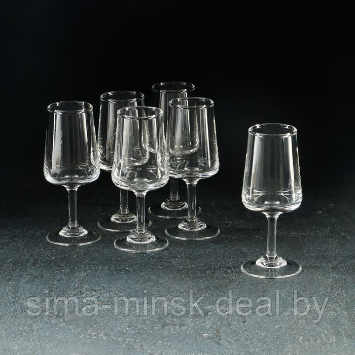 Набор рюмок Sherry glass set, стеклянный, 50 мл, 6 шт - фото 1 - id-p211278388