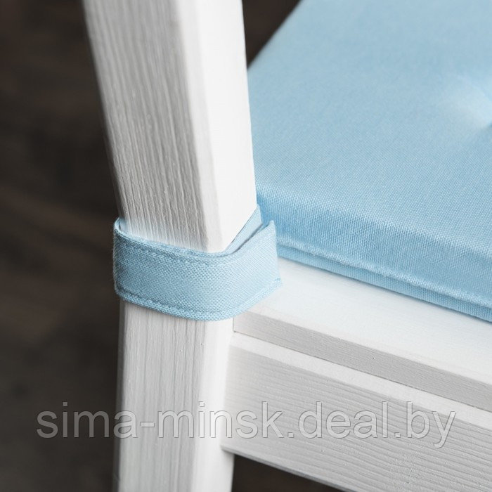 Комплект подушек для стула «Билли», размер 37 х 42 х 3 см - 2 шт, голубой - фото 2 - id-p211278522