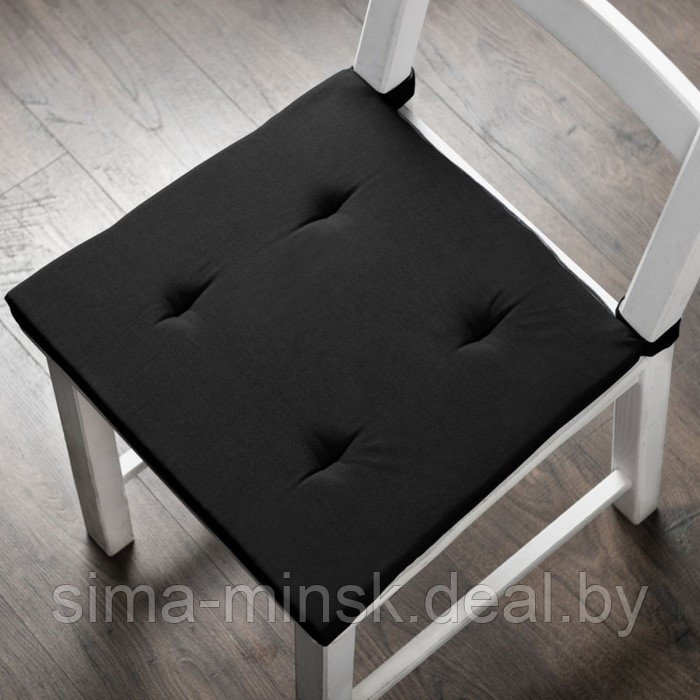 Комплект подушек для стула «Билли», размер 37х42 см, цвет чёрный - фото 1 - id-p211278526