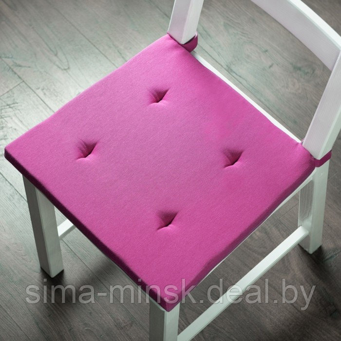 Комплект подушек для стула «Билли», размер 37 х 42 х 3 см - 2 шт, фуксия - фото 1 - id-p211278527