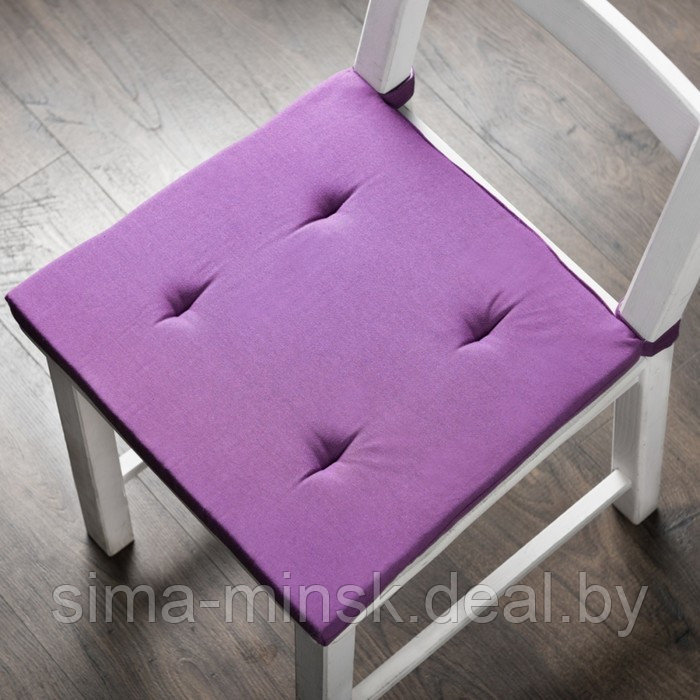 Комплект подушек для стула «Билли», размер 37 х 42 х 3 см - 2 шт, фиолетовый - фото 1 - id-p211278518