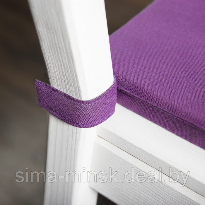 Комплект подушек для стула «Билли», размер 37 х 42 х 3 см - 2 шт, фиолетовый - фото 2 - id-p211278518