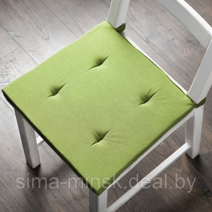 Комплект подушек для стула «Билли», размер 37 х 42 х 3 см - 2 шт, травяной - фото 1 - id-p211278519